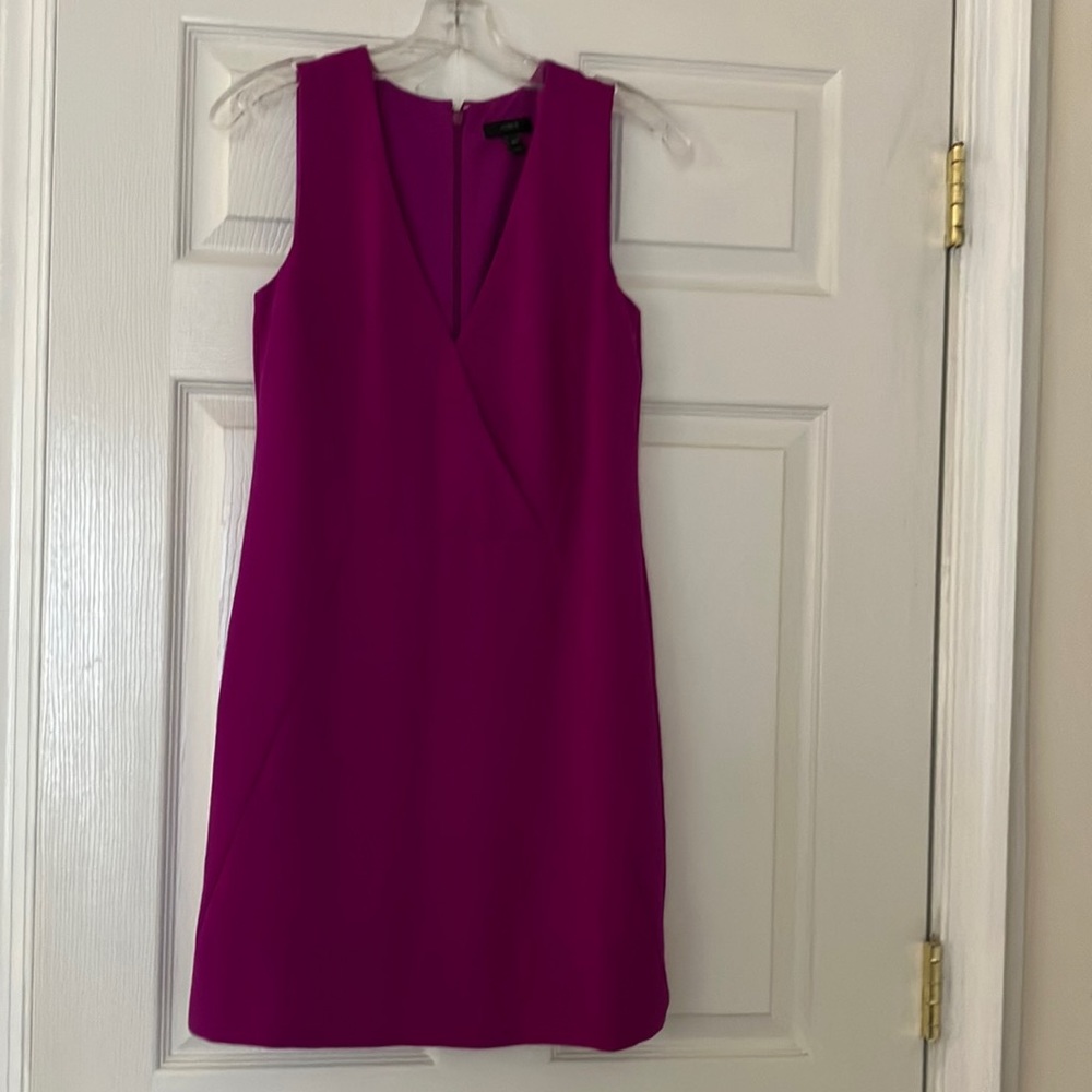 J. Crew fuchsia purple sheath dress
